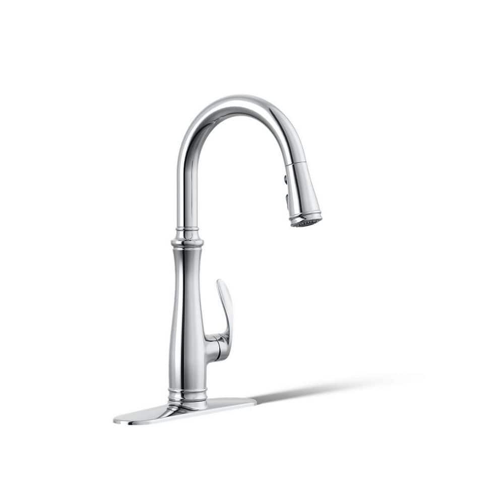 Bellera™ Pull Down Single Handle Kitchen Faucet with Handle and Supply Lines