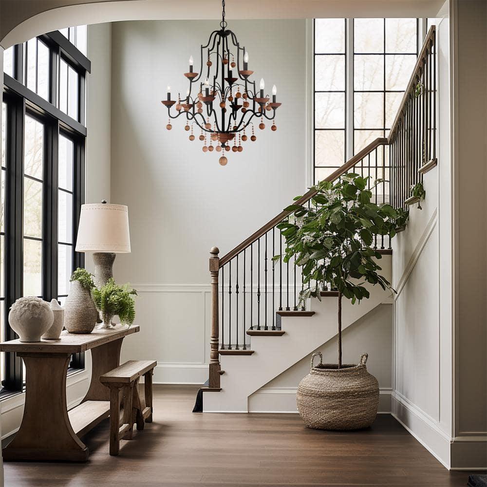 Minka Lavery - Colonial Charm - 9 Light 2-Tier Chandelier-40 Inches Tall and