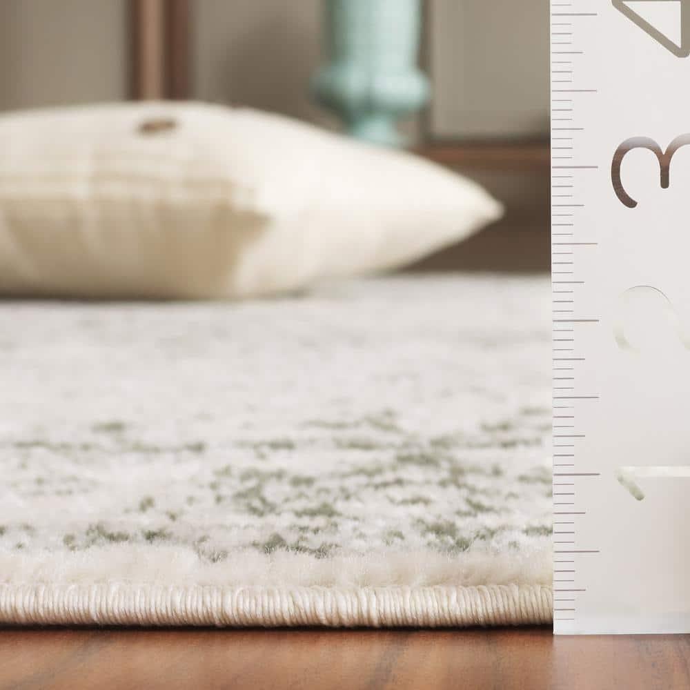 Adirondack ADR109 Machine Made Indoor Area Rug - Ivory/Sage - 8'x10' - Safavieh