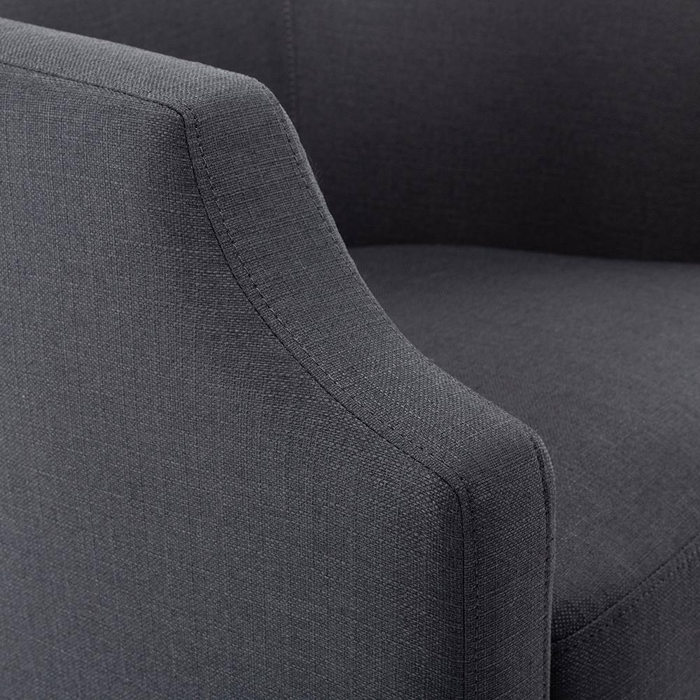 Debbie 77.47cm Wide Polyester Swivel Barrel Chair