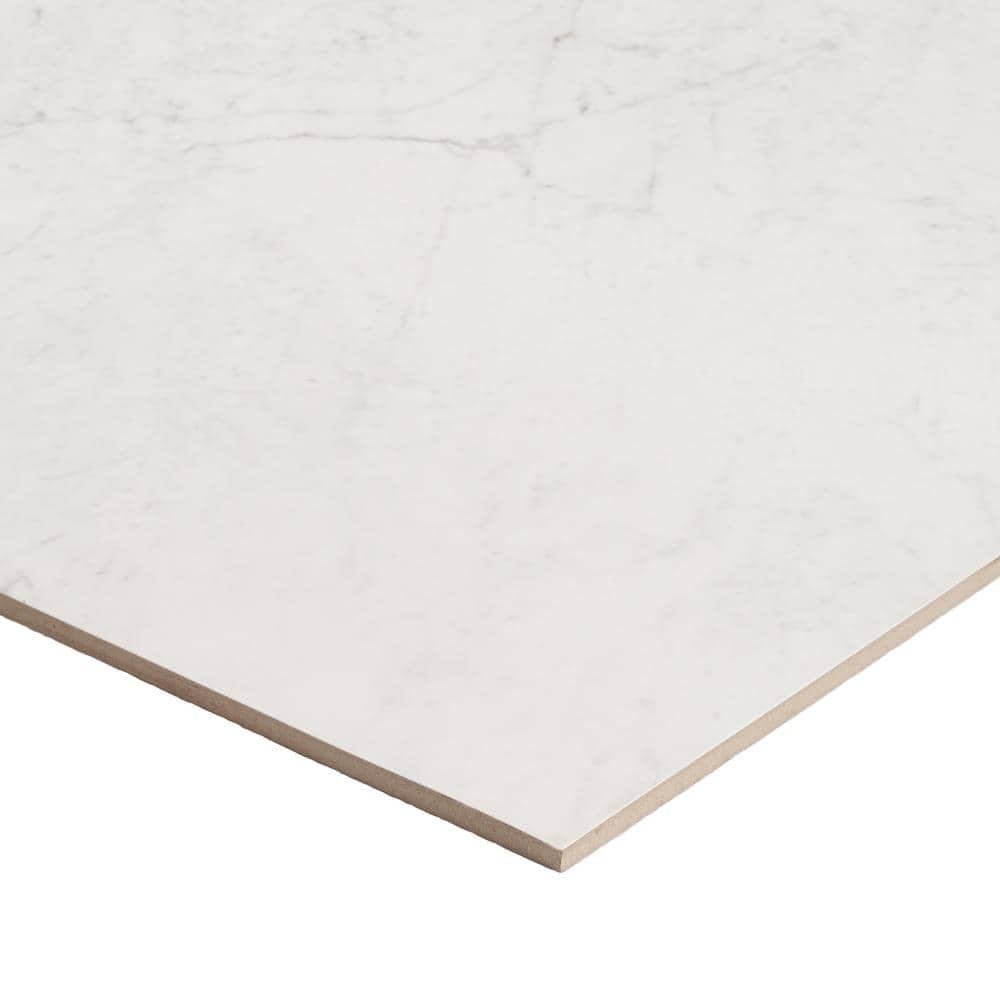 Saroshi 24" x 47" Polished Marble Look Porcelain Floor and Wall Tile (15.5 Sq. Ft. / Case)