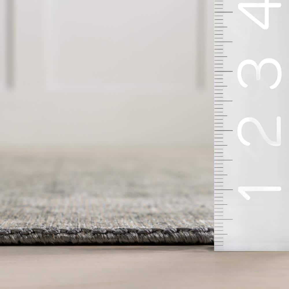 Nuloom Hillstone Collection Calianna Traditional Vintage Medallion Area Rug, 5' x 8', Beige