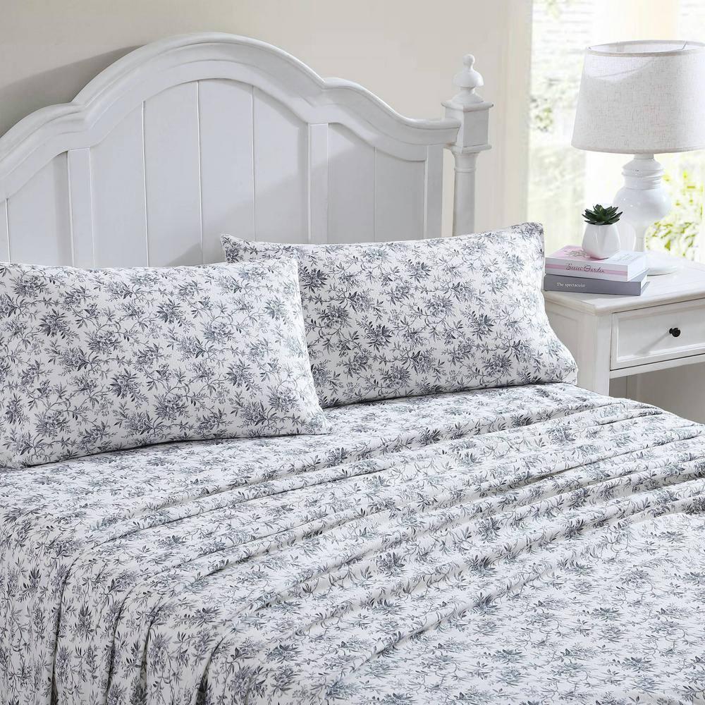 Laura Ashley Laura Ashley Cotton Flannel Cozy Sheet Sets