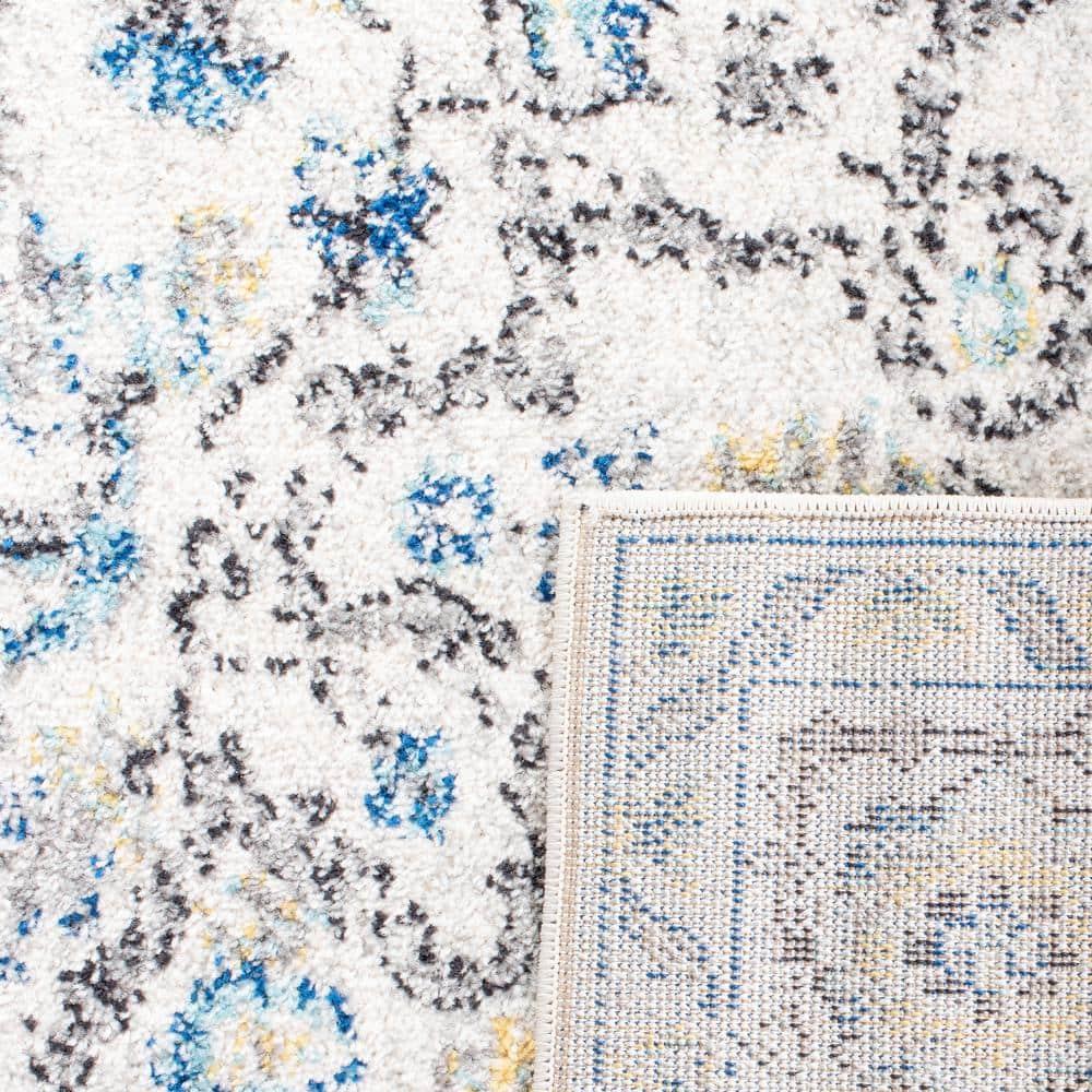 SAFAVIEH Madison Katina Traditional Area Rug, Turquoise/Ivory, 12' x 18'