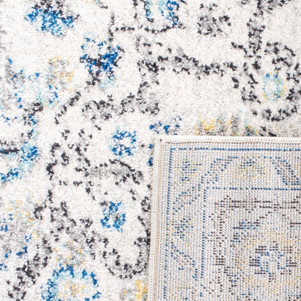 Madison MAD603 Power Loomed Indoor Area Rug - Turquoise/Ivory - 6'7"x6'7" - Safavieh