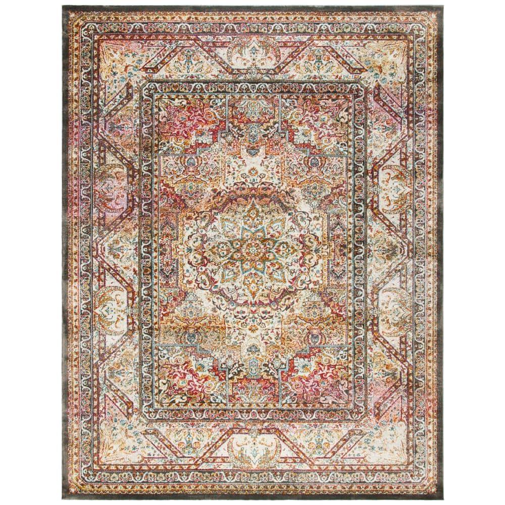 Luxor LUX322 Power Loomed Area Rug - Ivory/Fuchsia - 8'x10' - Safavieh.