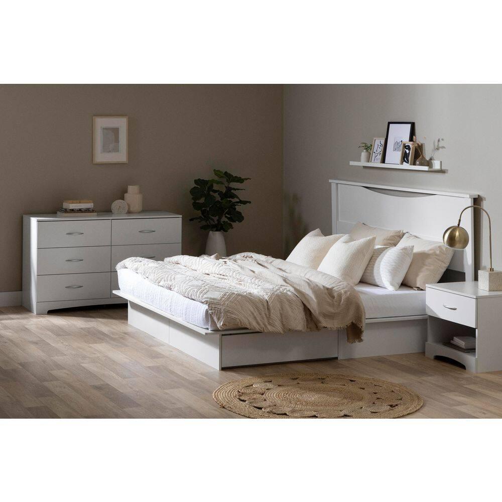 South Shore Maddox 6 Drawer Dresser in Pure White Finish