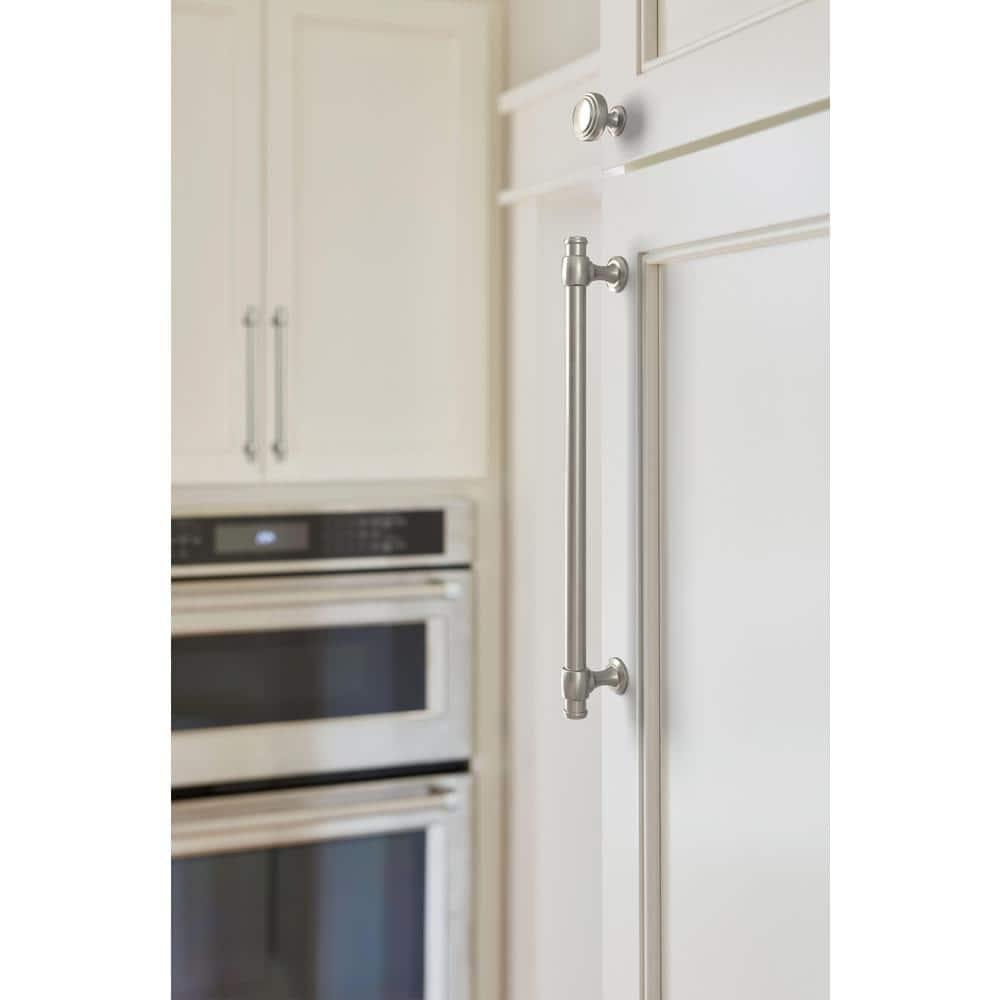 Amerock Winsome 8-13/16 inch (224mm) Center-to-Center Satin Nickel Cabinet Pull