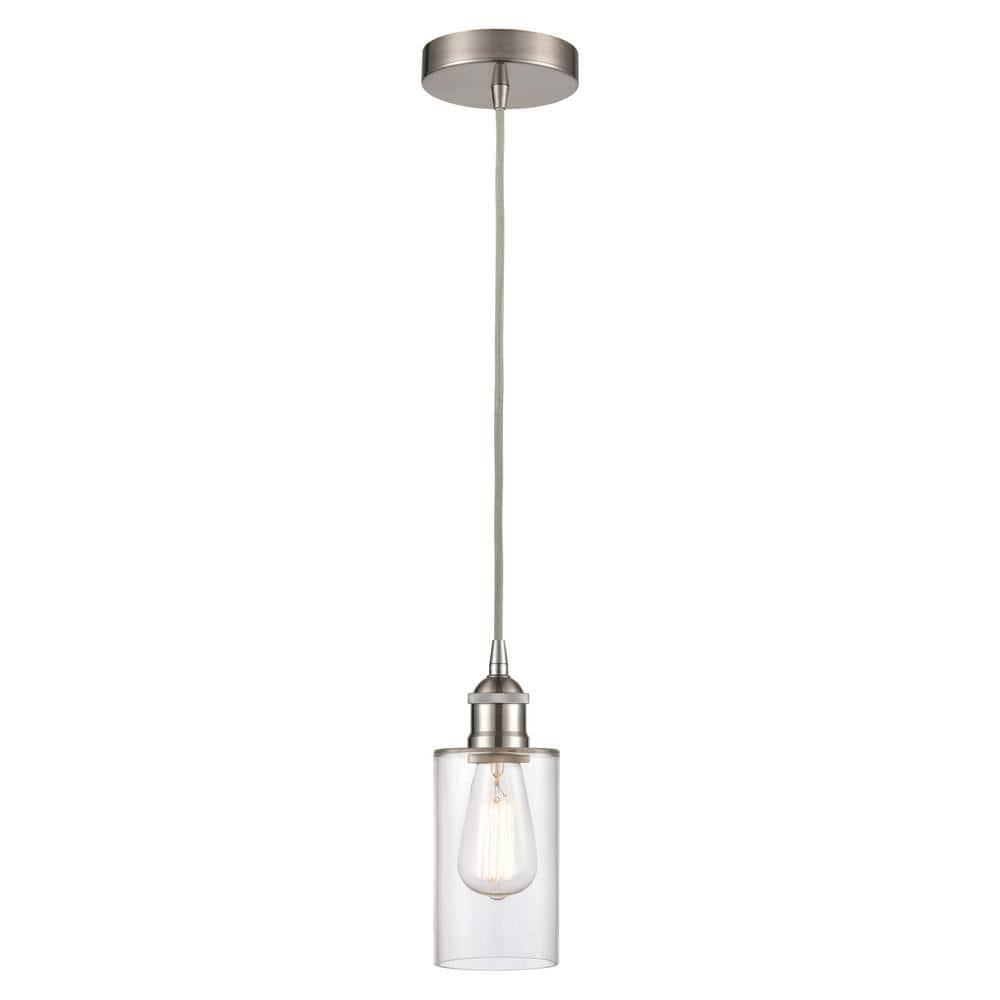 Innovations Lighting Clymer 1 - Light Pendant in  Brushed Satin Nickel