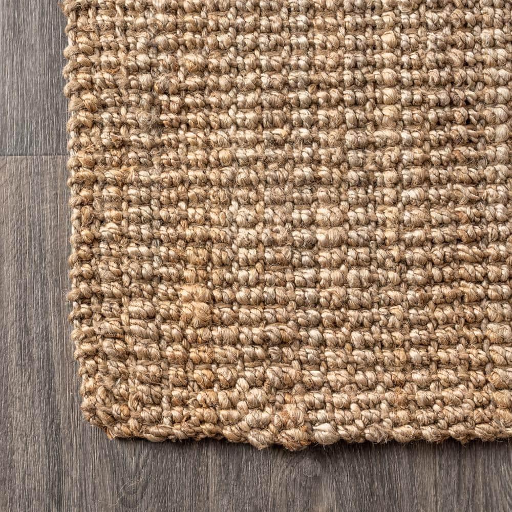 8'x10' Pata Hand Woven Chunky Jute Area Rug, Natural - JONATHAN Y