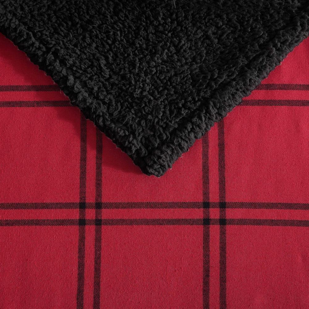 Eddie Bauer Eddie Bauer Printed Flannel/Sherpa Throw Blankets