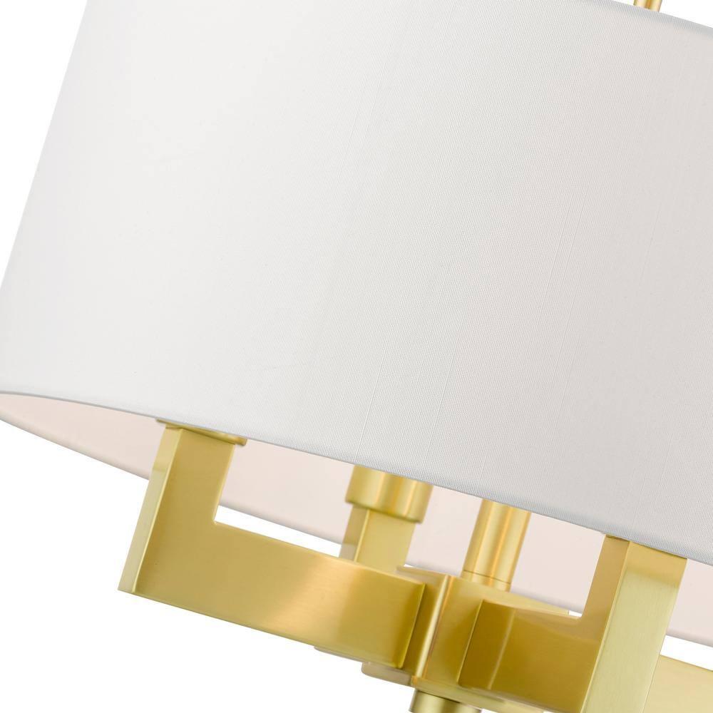 Livex Lighting Cresthaven 4 - Light Chandelier in  Satin Brass