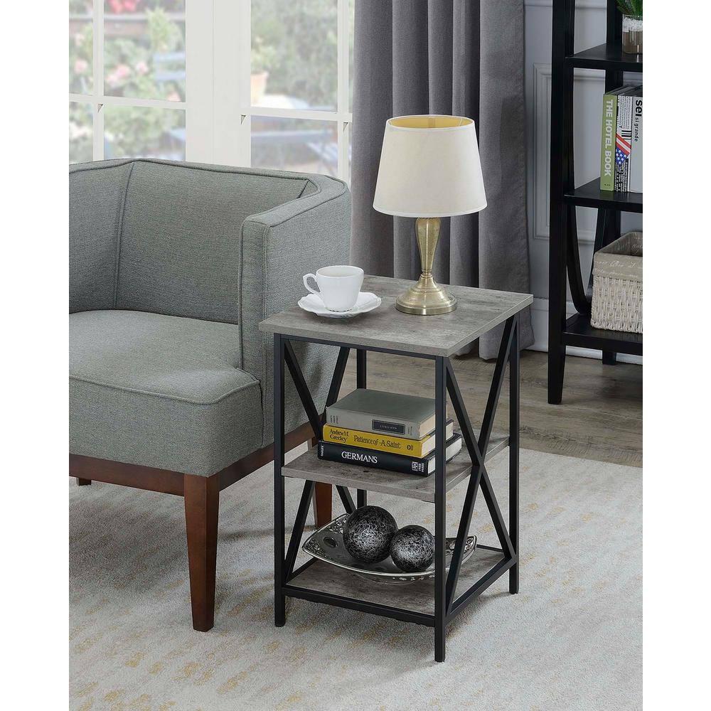 Convenience Concepts Tucson 3 Tier End Table, Faux Birch