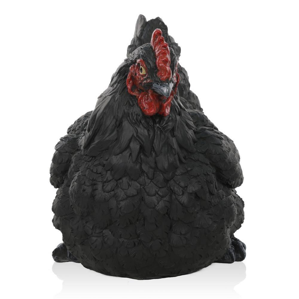 Alpine 8"H Indoor/Outdoor Resting Hen Garden Statue