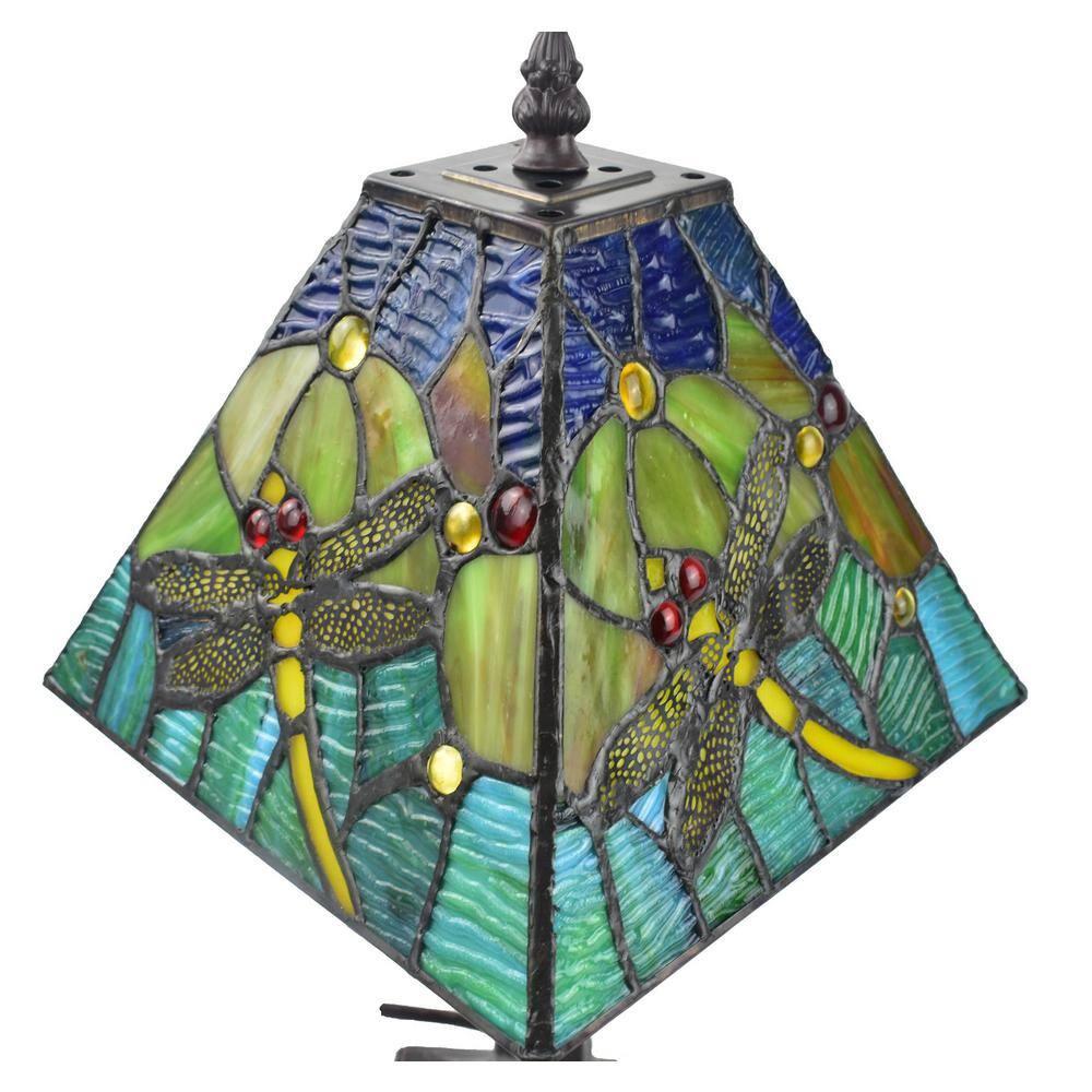 Amora Lighting Tiffany Metal Table Lamp