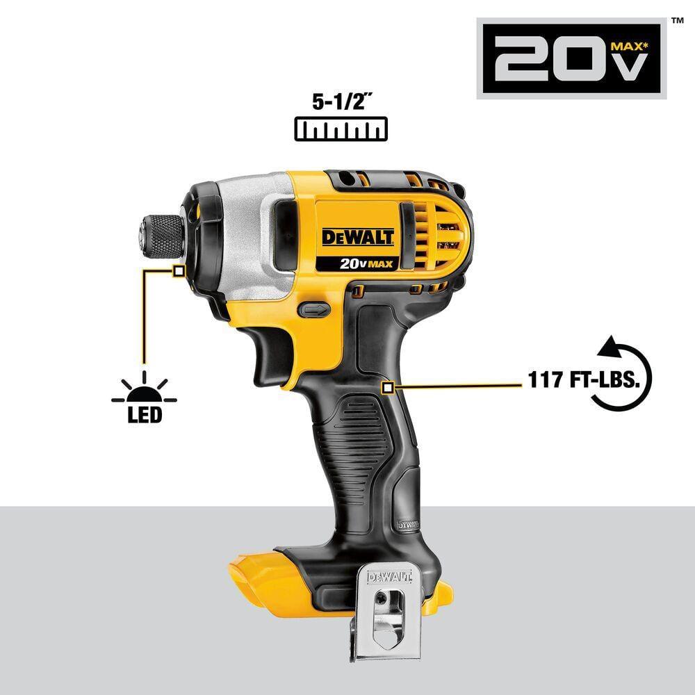 DEWALT 20V MAX Cordless Drill/Impact 2 Tool Combo Kit with (2) 20V 1.3Ah Batteries, Charger, and Bag DCK240C2