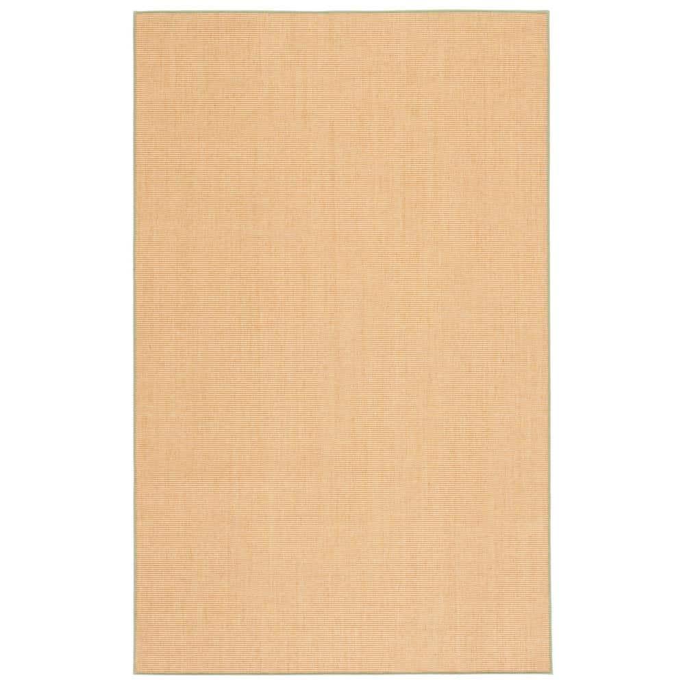 Martha Stewart Natural Fiber - MSR9501 - Indoor Power Loomed Area Rugs - Natural/Green - 5'x7'