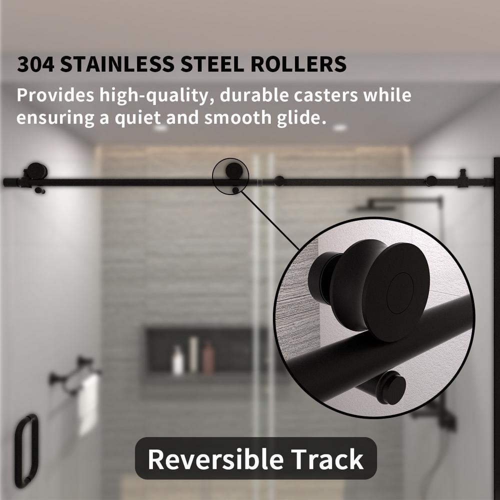 60'' - W x 60'' H Door Semi-Frameless Tub Door with