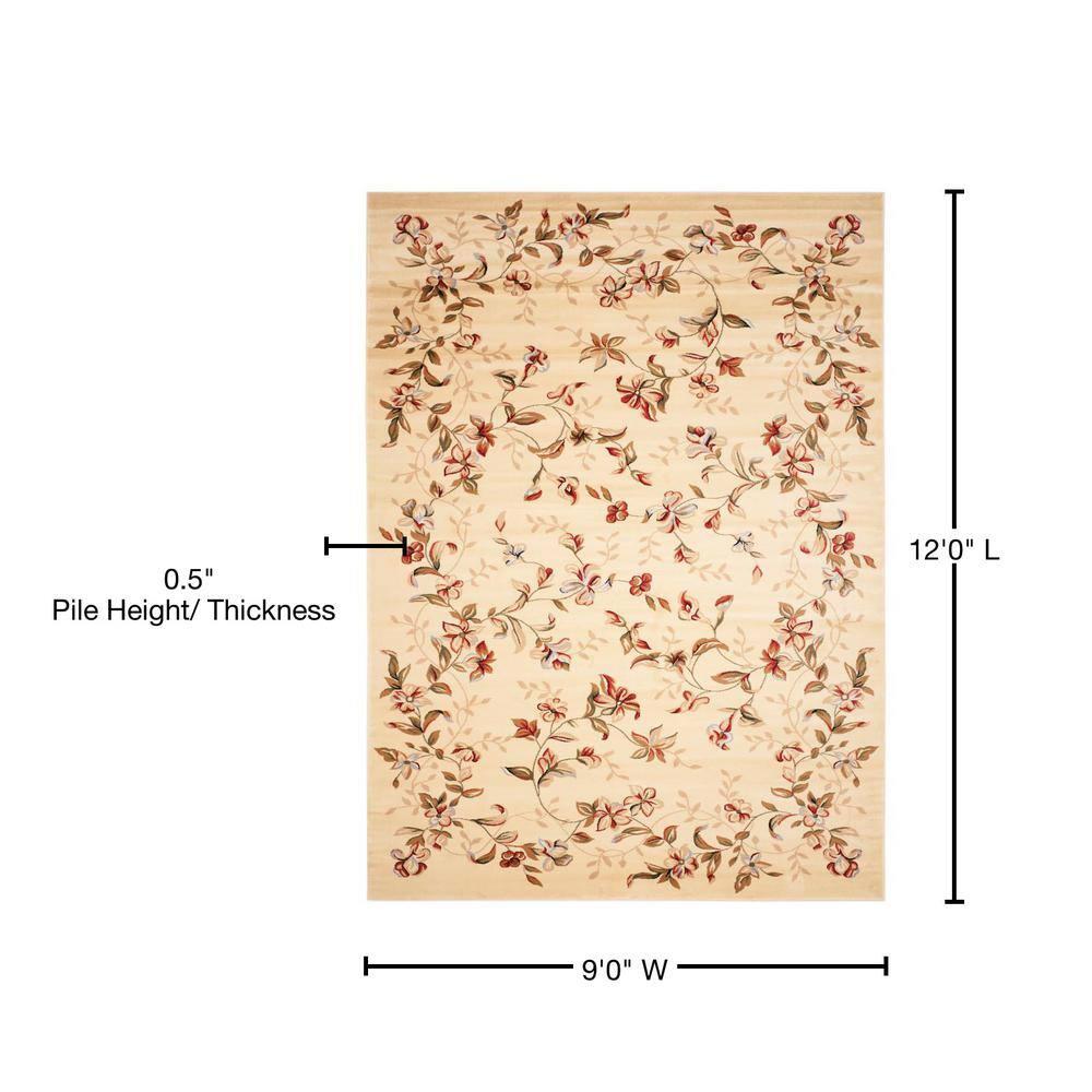 Lyndhurst LNH325 Power Loomed Area Rug - Beige - 8'9"x11'9" - Safavieh.
