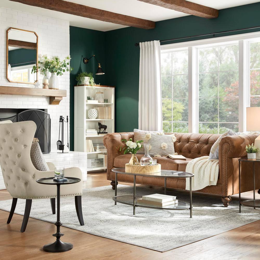 CosmoLiving by Cosmopolitan Ceramic Faux Marble White Decorative Jars with Gold accent