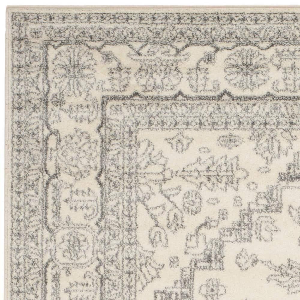 Adirondack ADR108 Power Loomed Area Rug - Ivory/Silver - 6'x9' - Safavieh.