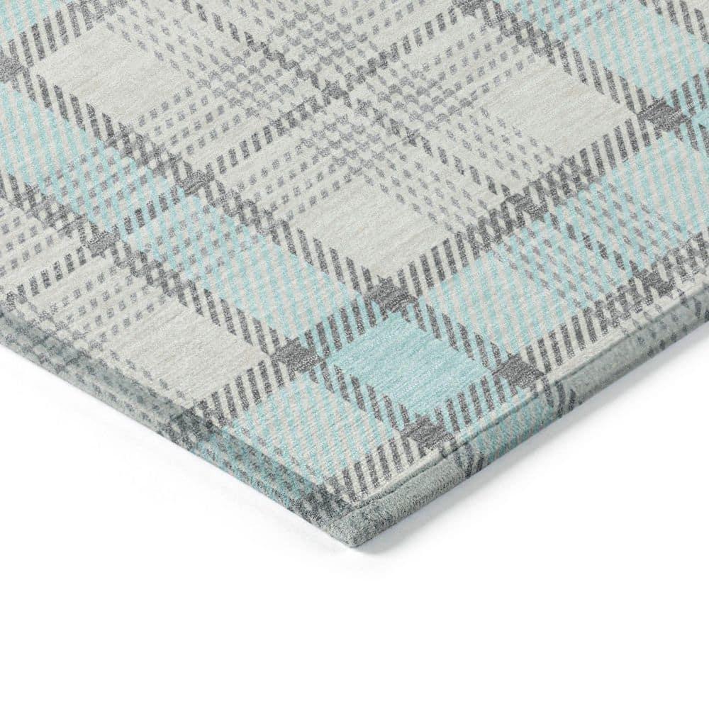 Machine Washable Indoor/Outdoor Chayden ACN1052 Sky Rug