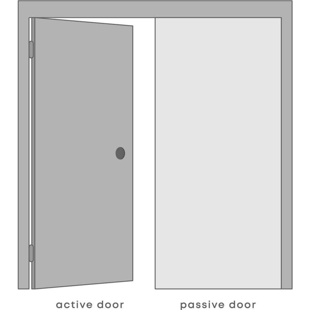 Belldinni Leti Solid Manufactured Wood and Glass Paneled Prefinished Double French Door