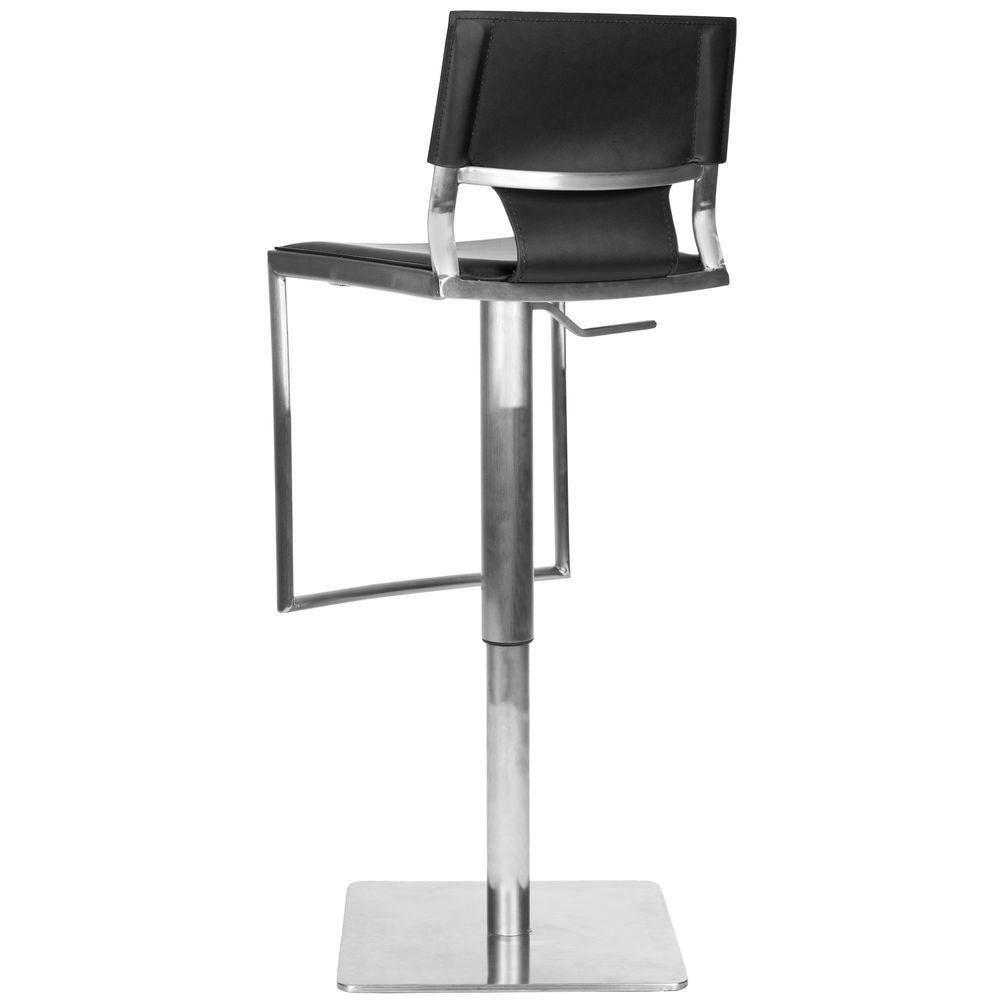 Armondo Gas Lift Swivel Bar Stool - Black - Safavieh