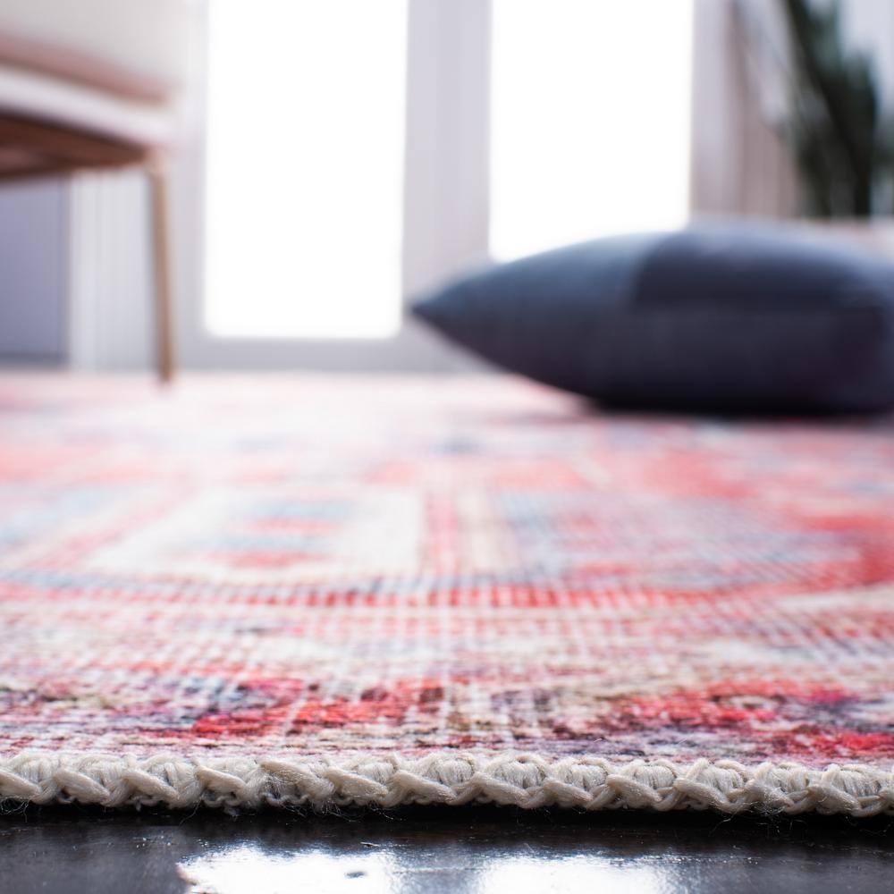SAFAVIEH Serapi Collection SEP389Q Red / Navy Rug