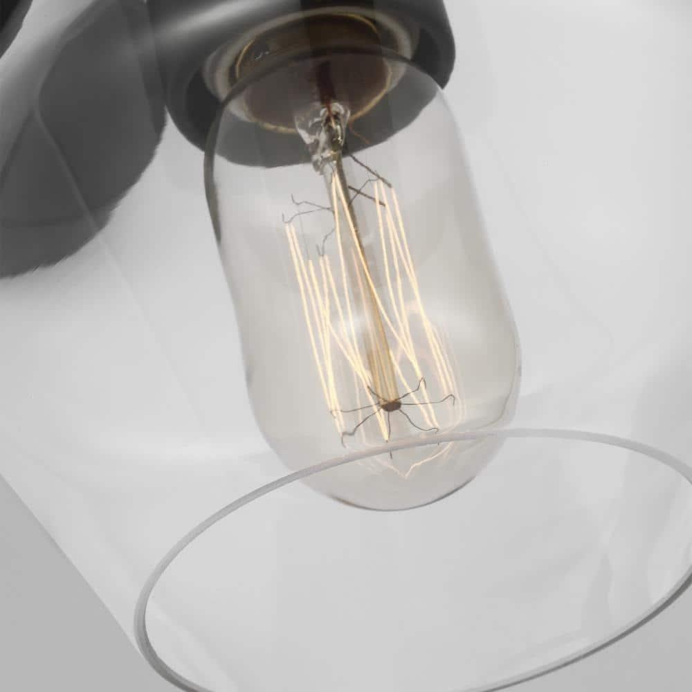 Generation Lighting Jett 6-in 1-Light Matte Black Transitional Vanity Light