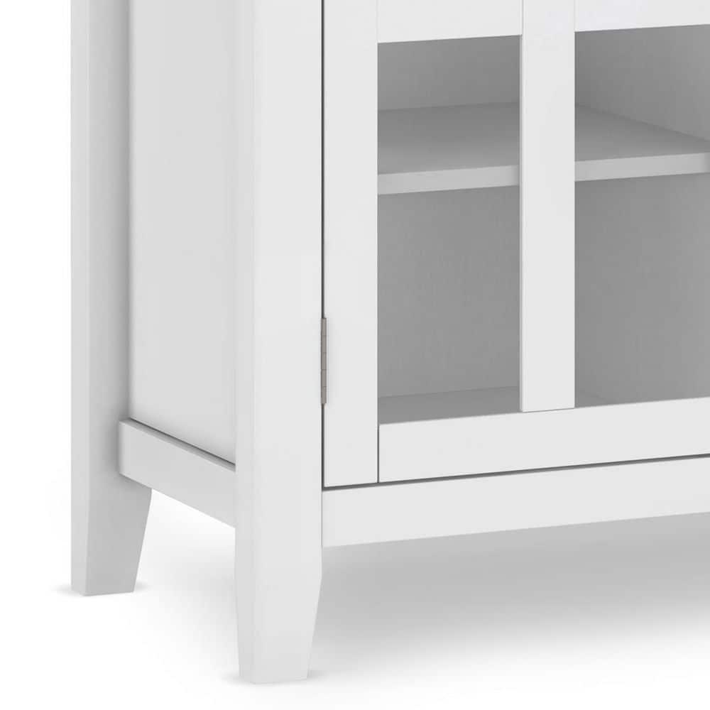 Simpli Home Artisan 53"W Solid Wood Contemporary Tall TV Stand for TVs up to 60" with Adjustable Shelves