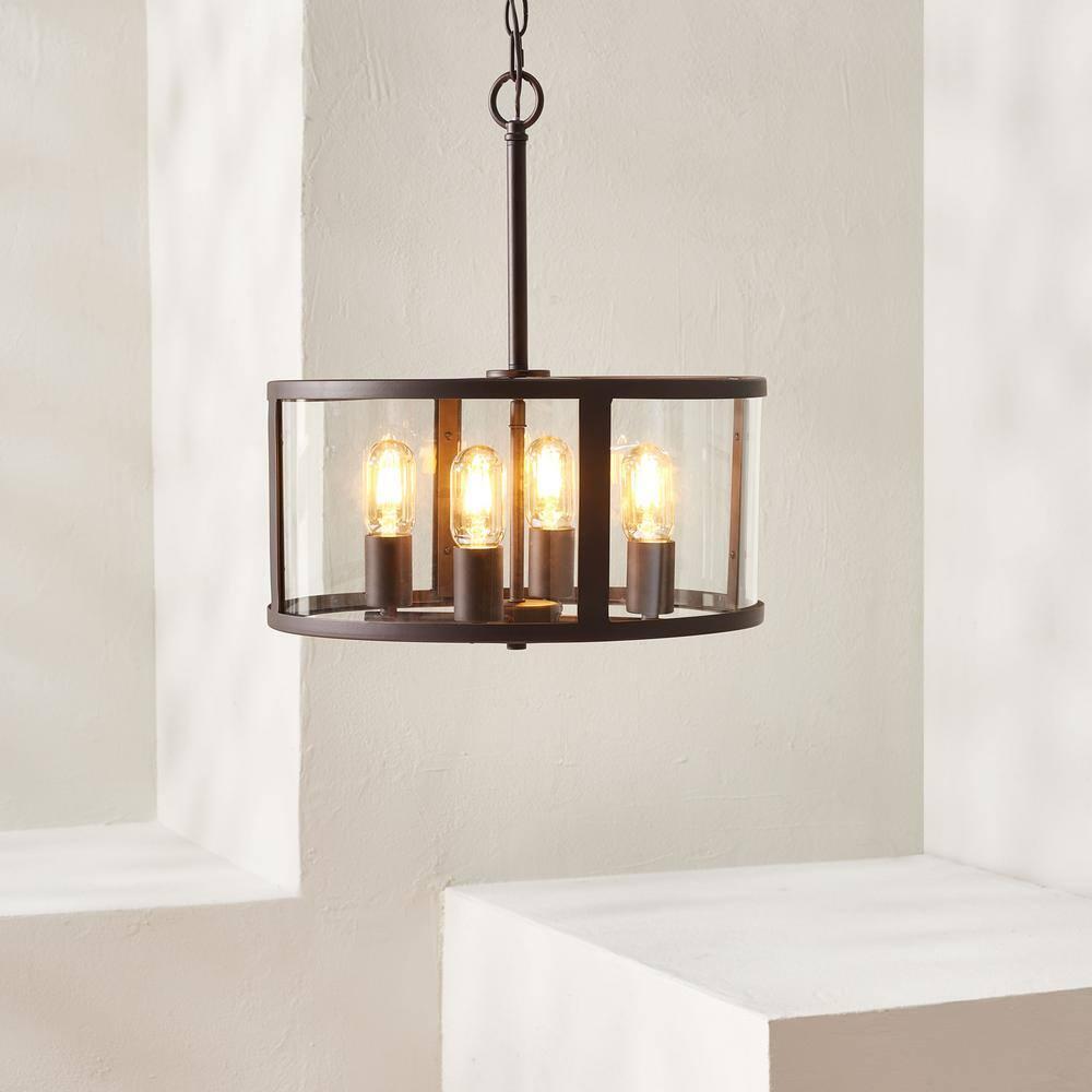 Relom 4 Light 16" Pendant - PND4121 - Bronze - Safavieh