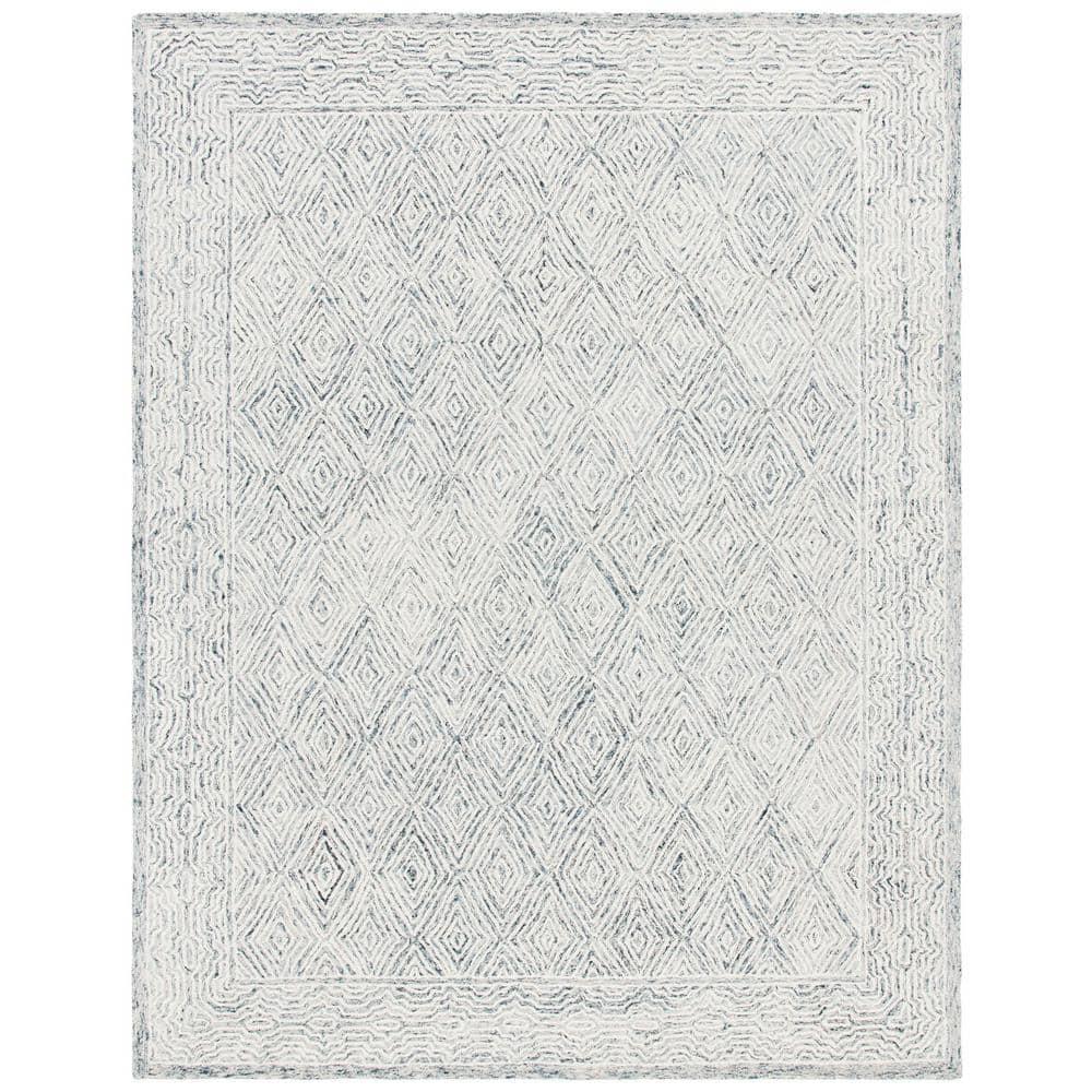 Capri CPR217 Hand Tufted Area Rug - Ivory/Blue - 8'x10' - Safavieh.