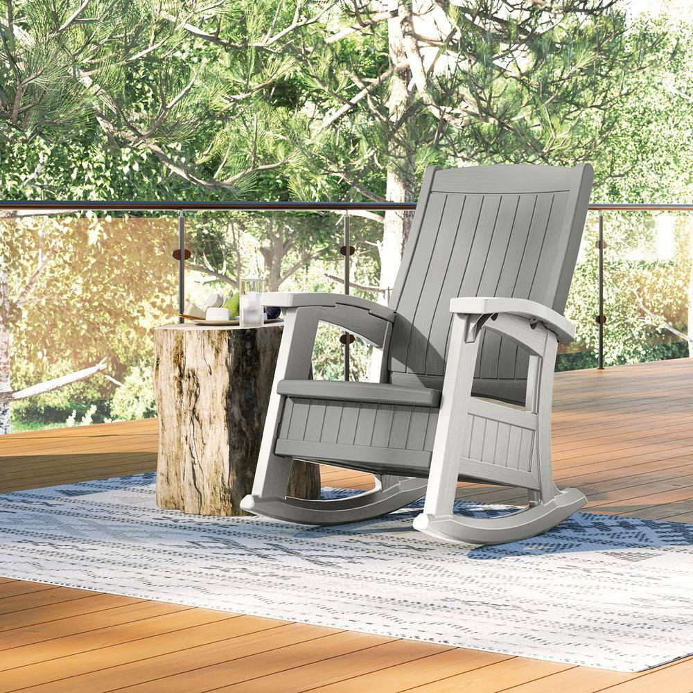 Suncast Suncast Outdoor Rocking Chair with Storage