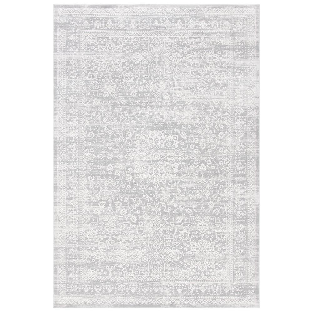 Princeton PRN712 Power Loomed Indoor Area Rug - Grey/Beige - 4'x6' - Safavieh.