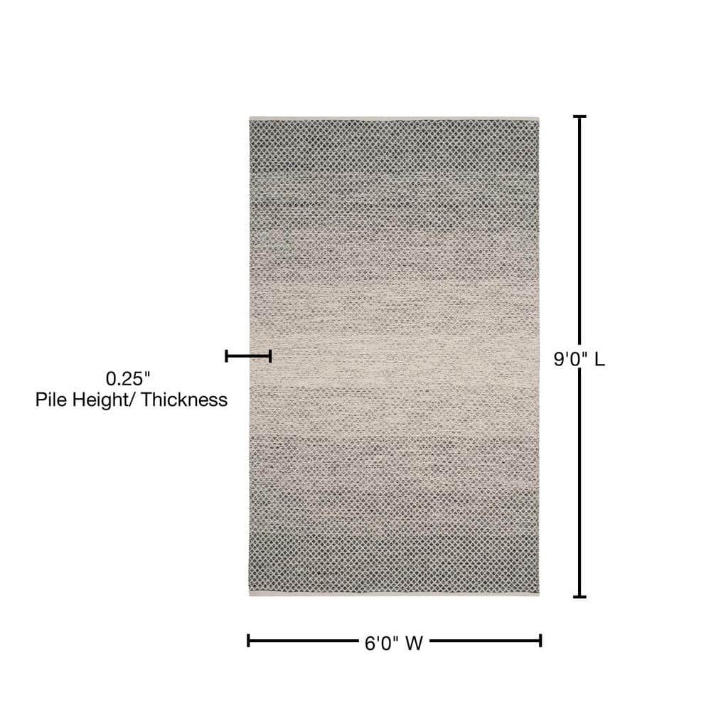 Montauk MTK601 Hand Woven Indoor Area Rug - Black/Ivory - 6'x9' - Safavieh.
