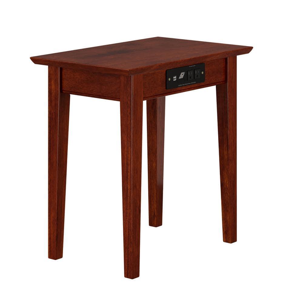 Shaker Chair Side Table with Charger Walnut - AFI