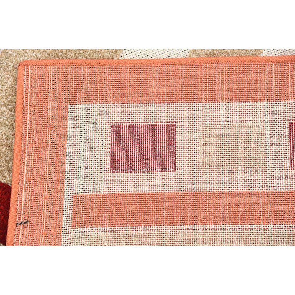 Unique Loom 8' 0 x 10' 0 Burgundy Outdoor Modern Albuquerque Area Rug