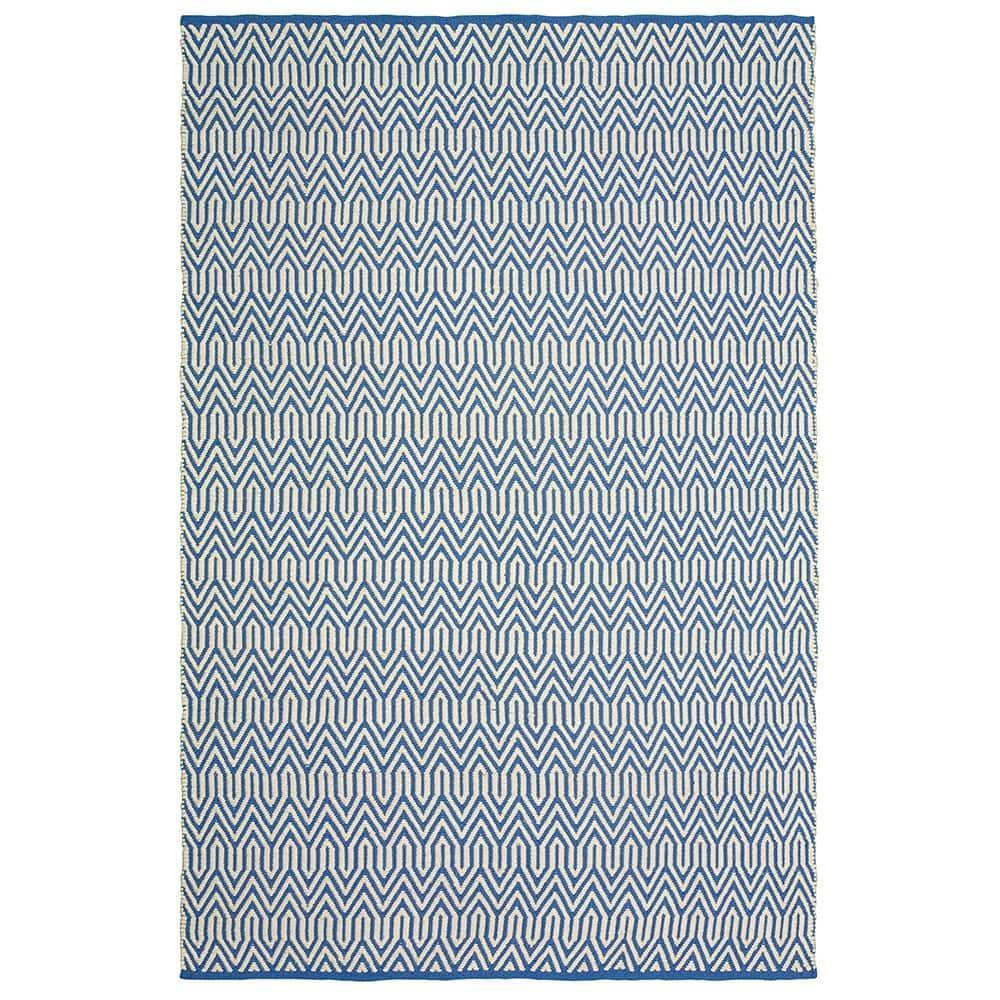 Coastal Blue Handwoven Indoor/Outdoor Rug