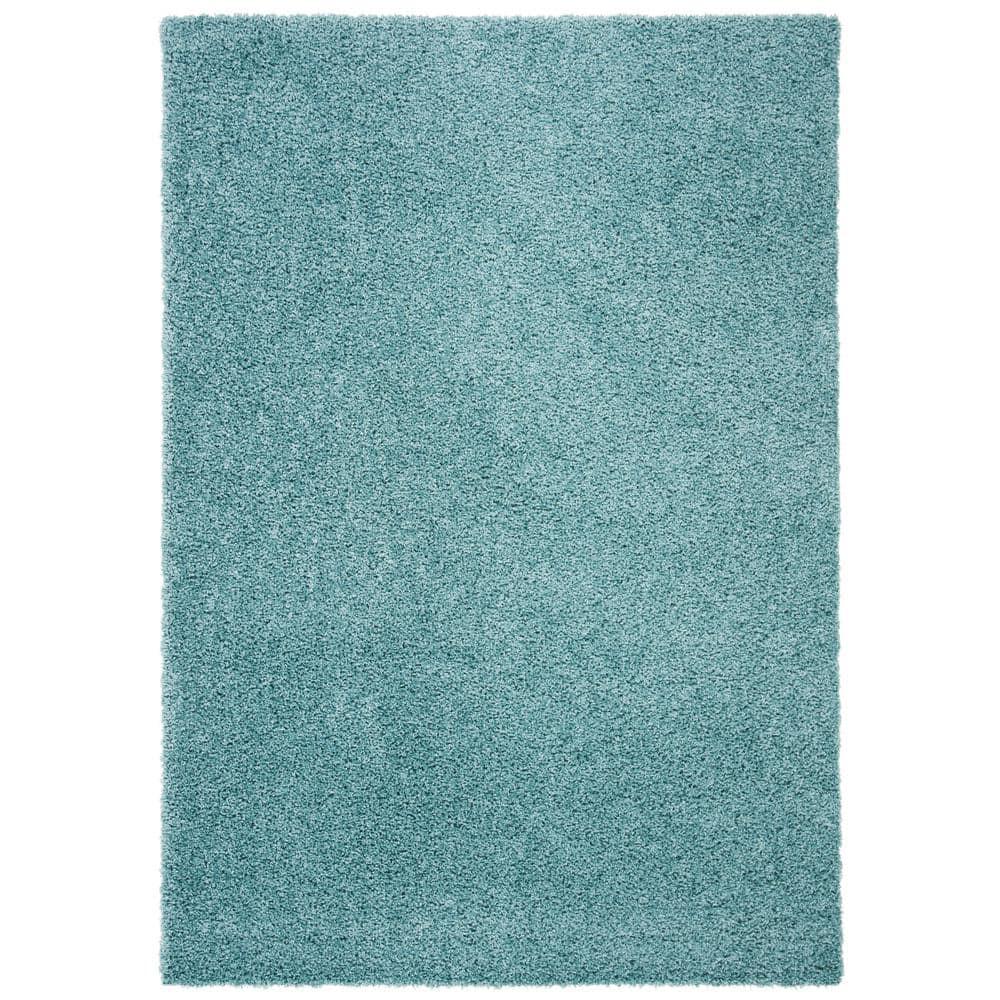 Primo Shag PRM300 Power Loomed Area Rug - Aqua - 5'3"x7'6" - Safavieh.
