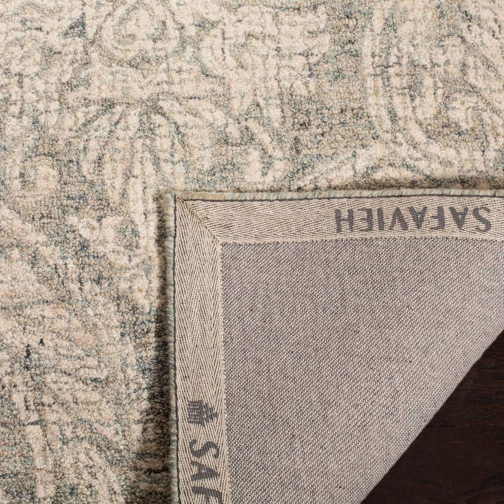 Rosemarie Abstract Handmade Tufted Wool Gray/Ivory Area Rug