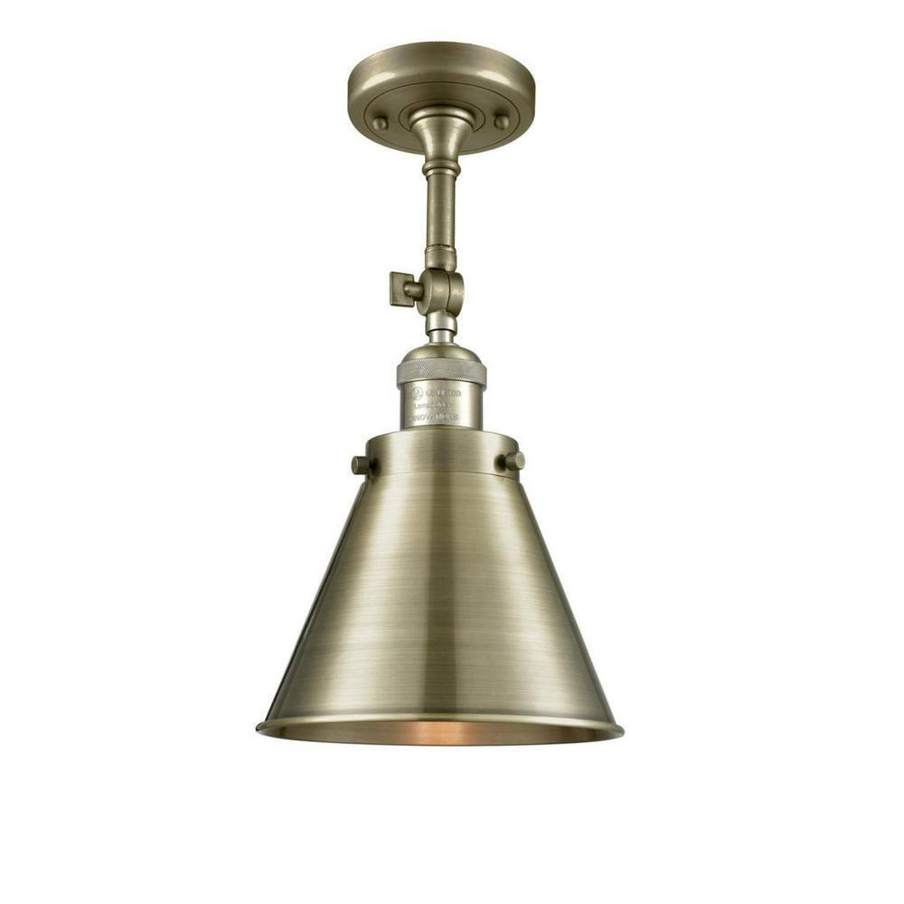 Innovations Lighting Franklin Restoration 1 - Light Sconce in  Antique Brass