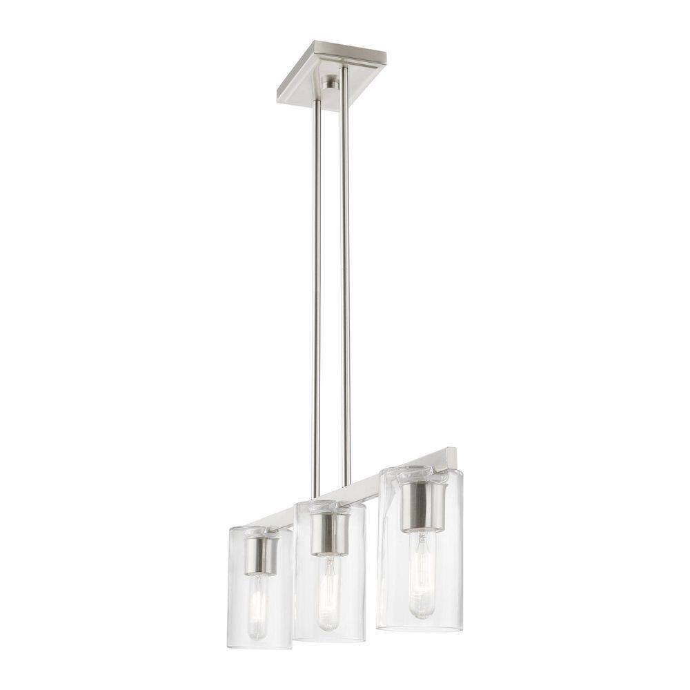 Livex Lighting Clarion 3 - Light Chandelier in  Brushed Nickel