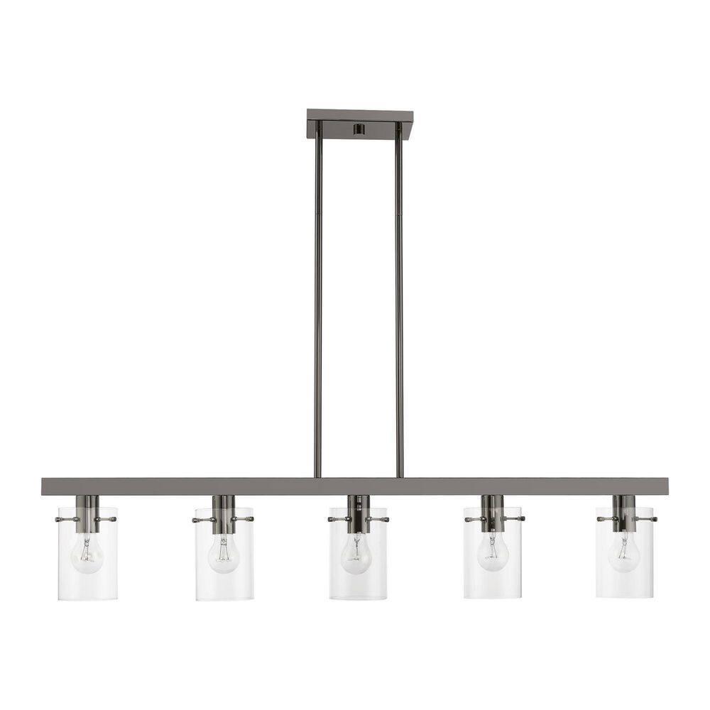 Livex Lighting Munich 5 - Light Chandelier in  Black Chrome