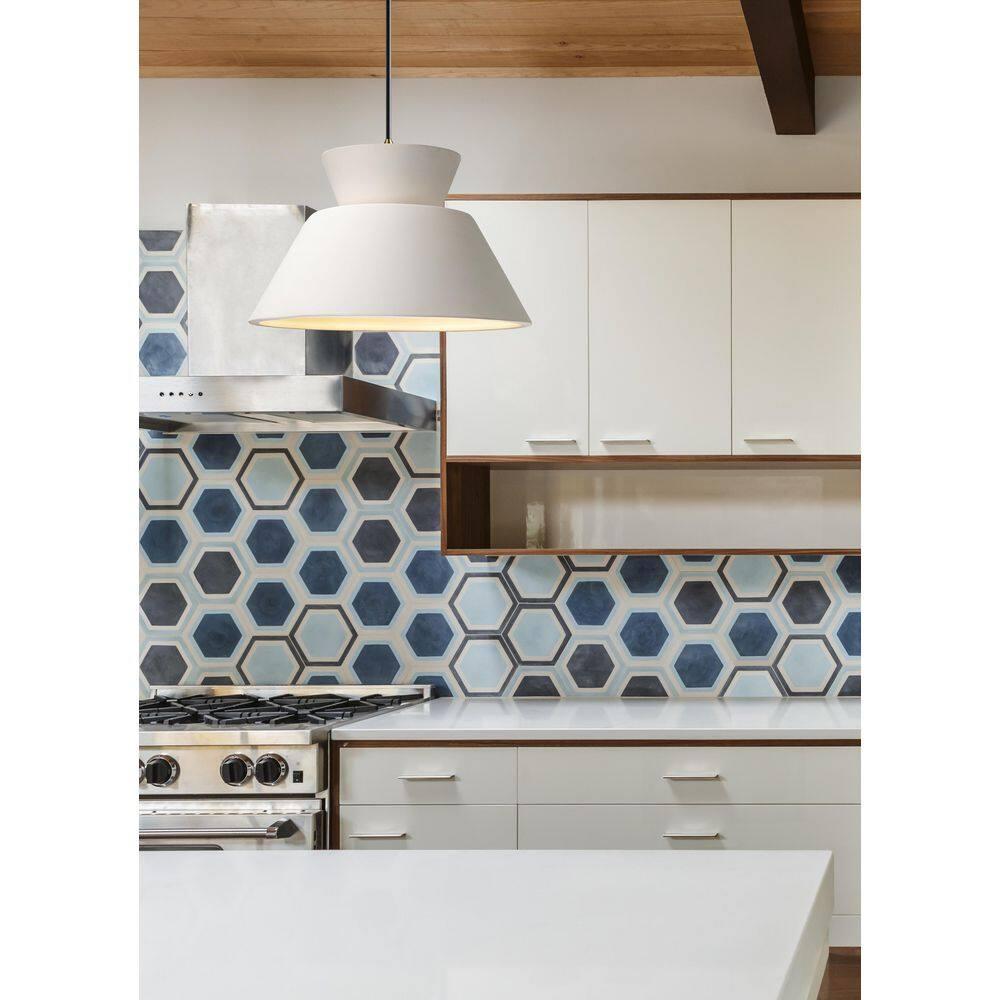 Logan Single Light Ceramic Dimmable Pendant