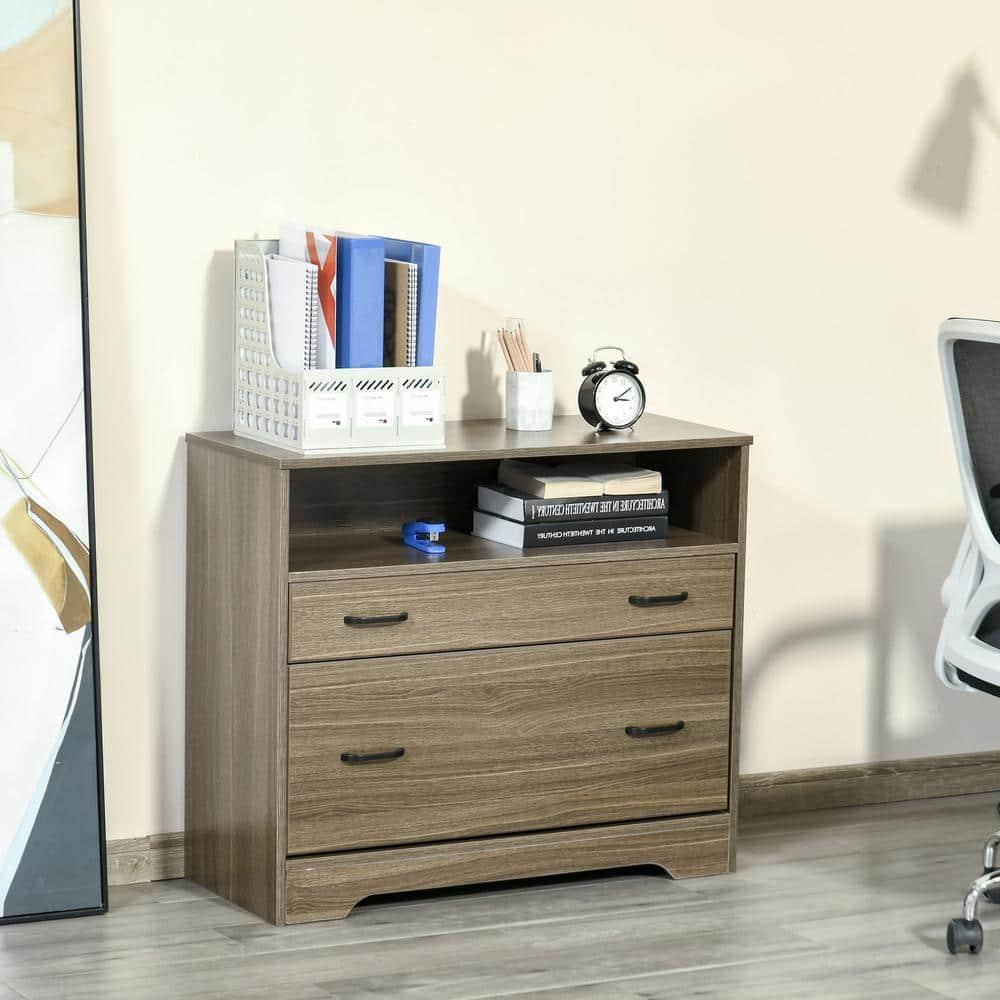 Vinsetto 33.5'' Wide 2 -Drawer File Cabinet