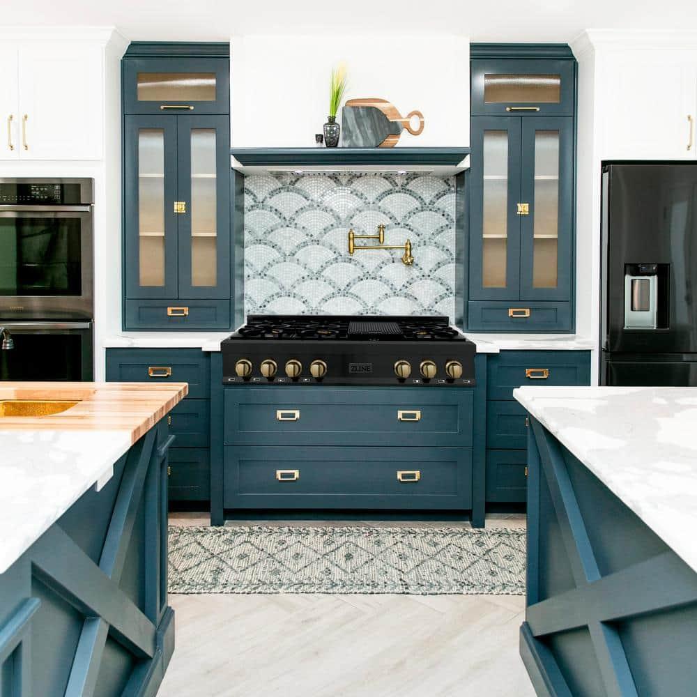 ZLINE Autograph 48 in. Legacy Gas Rangetop in Stainless Steel