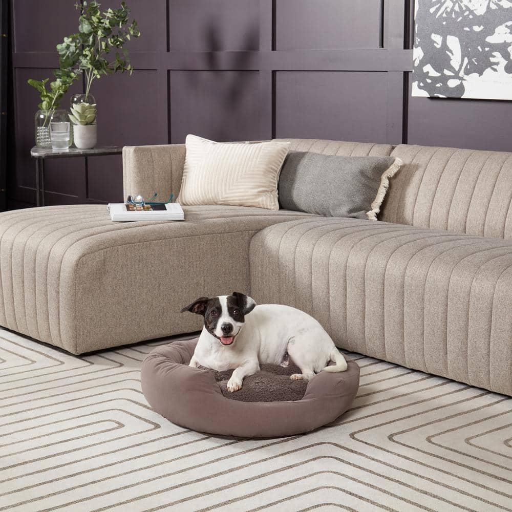 Happy Hounds Murphy Deluxe Donut Dog Bed, Gray, Small (24 x 24 in.)