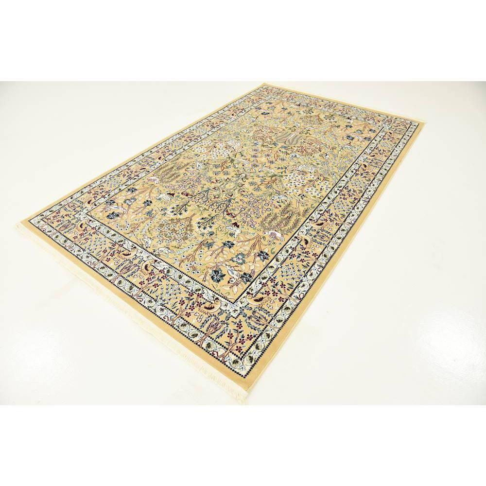 Unique Loom Narenj Collection Area Rug - Bristol (5' 1" x 8' Rectangle Beige/Blue)
