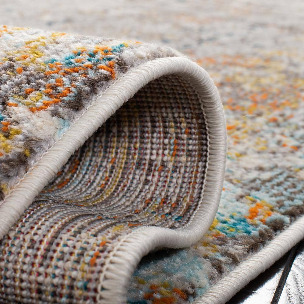 Madison MAD453 Power Loomed Indoor Area Rug - Grey/Gold - 9'x12' - Safavieh
